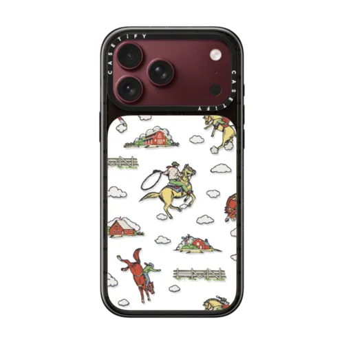 RODEO COWBOY | iPhone 18 Pro Max / Impact Case MagSafe Compatible - Glossy / Glossy Black | Image 1