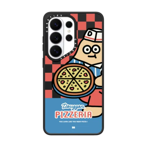 You Look Like You Need Pizza Case | Galaxy S26 Ultra / Impact Magnetic Case / Matte Black | Image 1