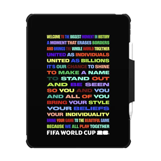 FIFA WORLD CUP 26 MANIFESTO TABLET CASE | Image 1