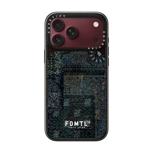 Sashiko Paisely Case | iPhone 18 Pro Max / Impact Case MagSafe Compatible - Glossy / Glossy Black | Image 1