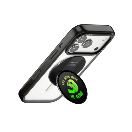 Live Laugh Leave | Snappy Grip Stand / Snappy Grip Stand MagSafe Compatible / Black | Image 3