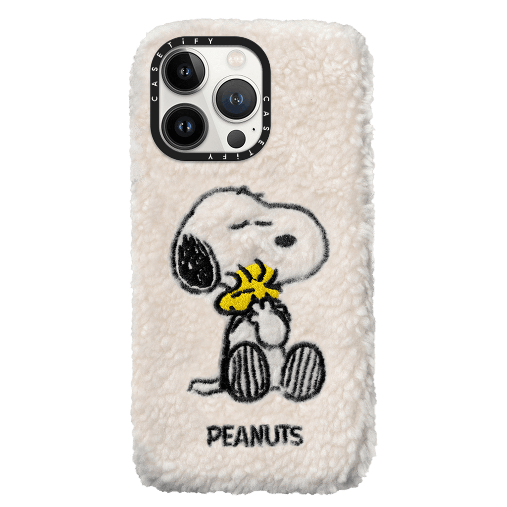 CASETiFY x Snoopy iPhone 13 Pro Plush Case Snoopy - Cream | Image 1