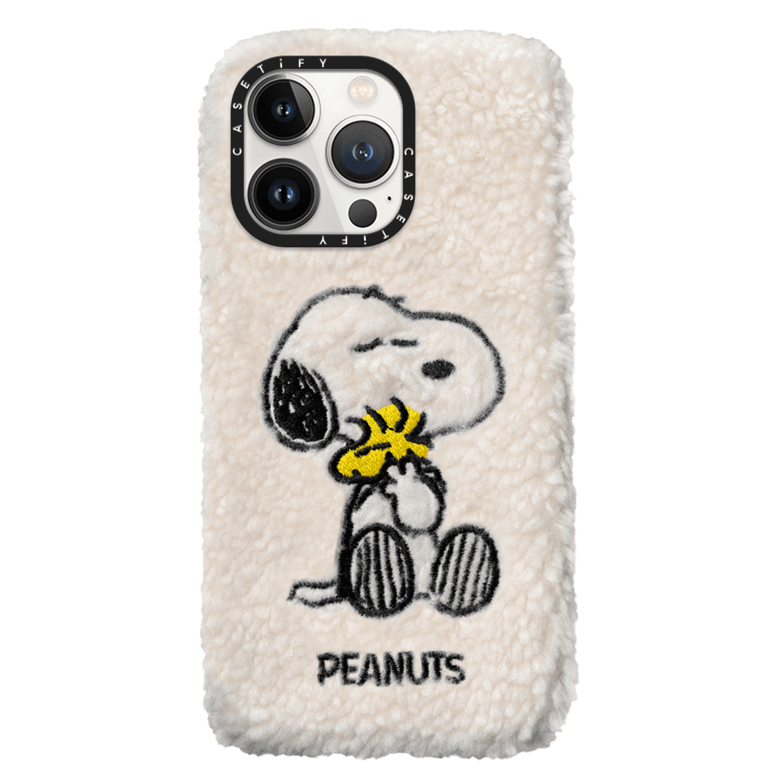 CASETiFY x Snoopy iPhone 13 Pro Plush Case Snoopy - Cream | Image 1