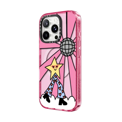 Disco Star Girl | iPhone 16 Pro Max / Impact Case MagSafe Compatible / Pink Fizz | Image 2