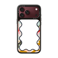 Wavy Rainbow Marble Border | iPhone 18 Pro Max / Impact Case MagSafe Compatible - Glossy / Glossy Black | Image 1