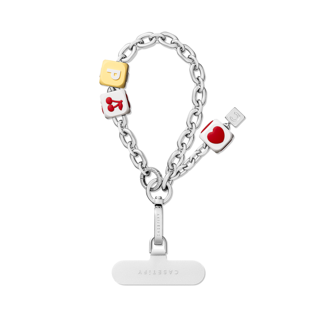Chain Bag Charm - Shiny Silver