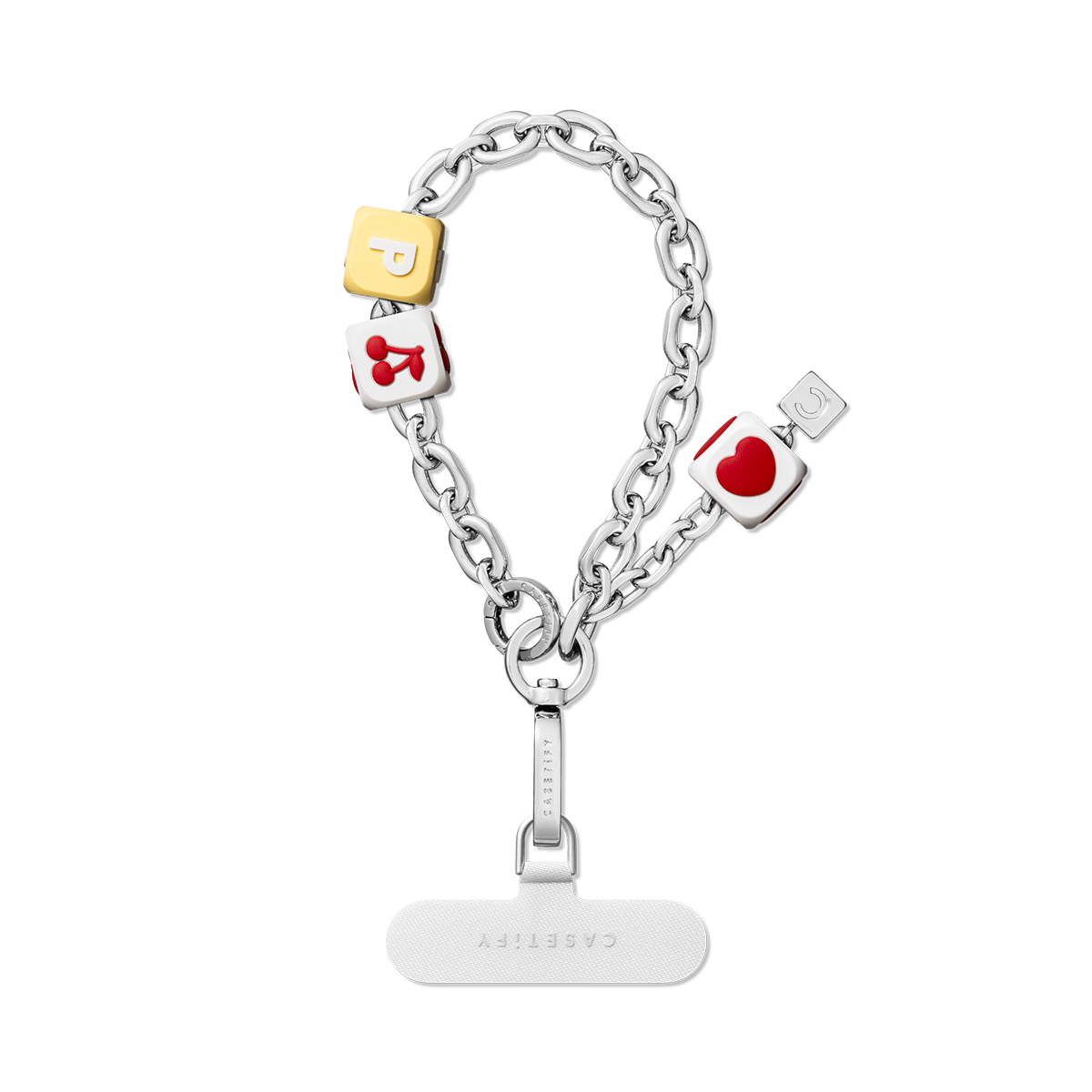 Chain Bag Charm - Shiny Silver