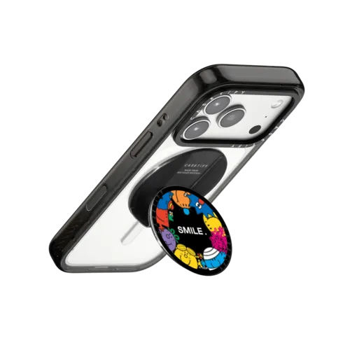 Mr. Men Little Miss Around You Custom Snappy Grip Stand | Snappy Grip Stand / Snappy Grip Stand MagSafe Compatible / Black | Image 3
