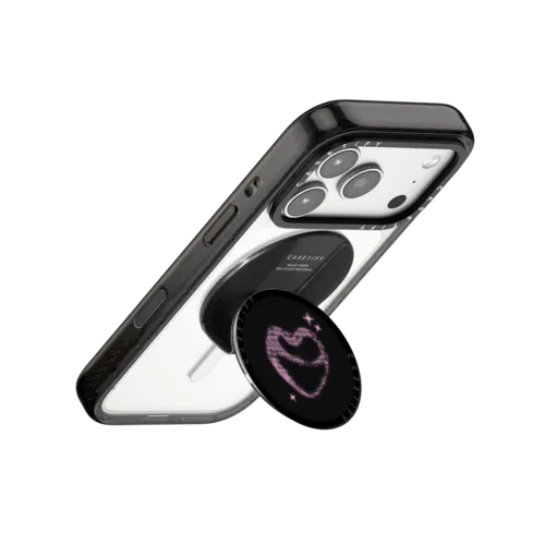 Dreamy Heart - Black | Snappy Grip Stand / Snappy Grip Stand MagSafe Compatible / Black | Image 3