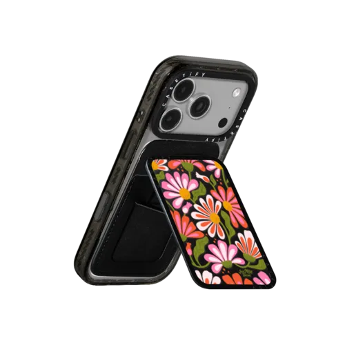 Las Flores | Snappy Cardholder Stand / Snappy Cardholder Stand MagSafe Compatible / Black | Image 3