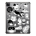 MEOW! MEOW! MEOW! | iPad Pro 12.9-inch (5th/6th gen) / iPad Impact Case / Black | Image 1