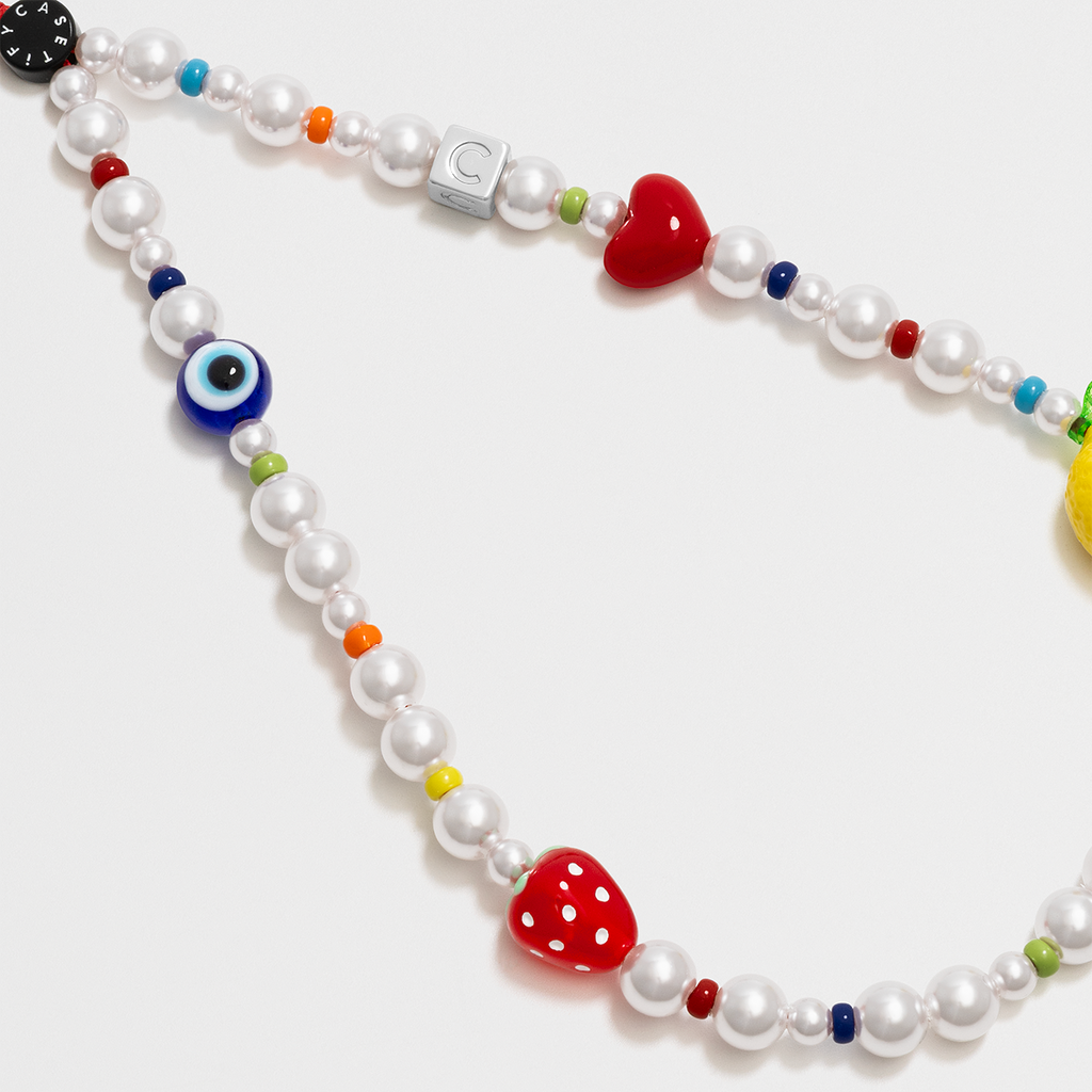 Pearl Phone Charm - Fruity Rainbow
