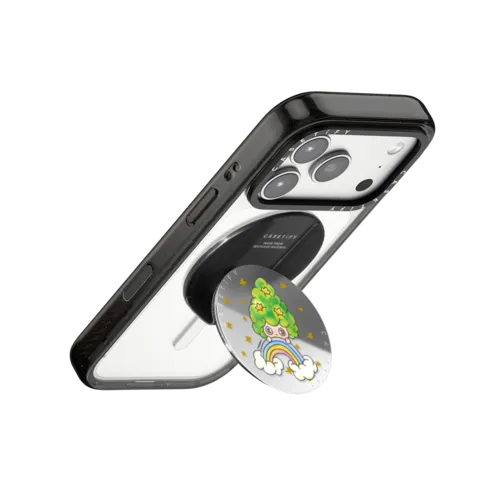 Rainbow Rinkle Snappy Grip Stand | Snappy Grip Stand / Snappy Mirror Grip Stand MagSafe Compatible / Silver | Image 3