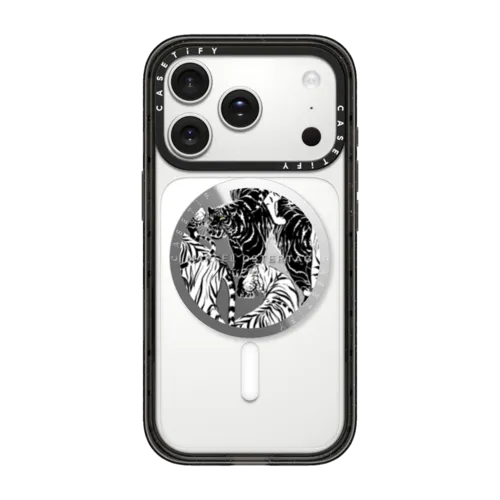 White Tiger | Snappy Grip Stand / Snappy Mirror Grip Stand MagSafe Compatible / Silver | Image 1