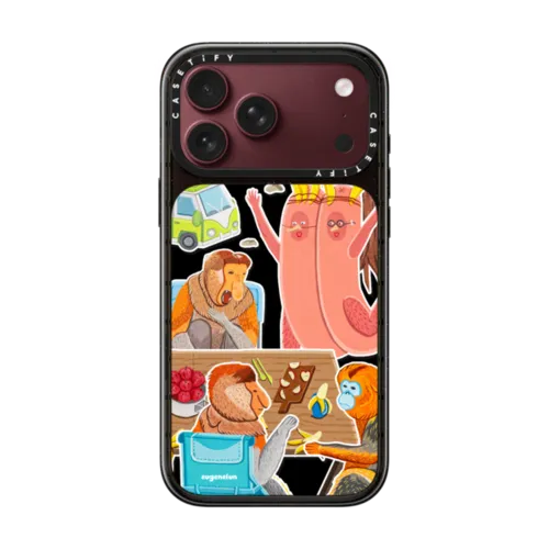 The Banana's Frenemy | iPhone 18 Pro Max / Impact Case MagSafe Compatible - Glossy / Glossy Black | Image 1