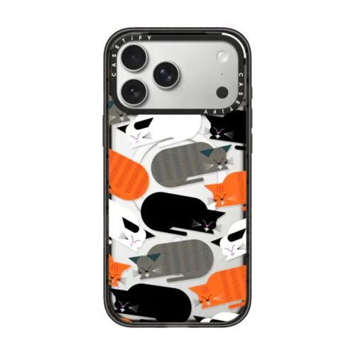 Simple Cat - 14 | iPhone 17 Pro Max / Impact Case MagSafe Compatible / Black | Image 1