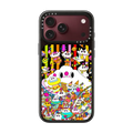 Messy Desk Rainbow Stripes | iPhone 18 Pro Max / Impact Case MagSafe Compatible - Glossy / Glossy Black | Image 1