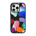 Polka Daub Smear | iPhone 16 Pro / Impact Case MagSafe Compatible / Matte Black | Image 1