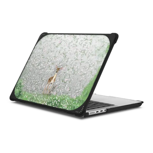 Fawn And Friend | MacBook Pro 14-inch (M1 - M5) / MacBook Bounce Case / Black | Image 1