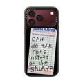 The Fries Instead of Salad | iPhone 18 Pro Max / Impact Case MagSafe Compatible - Glossy / Glossy Black | Image 1