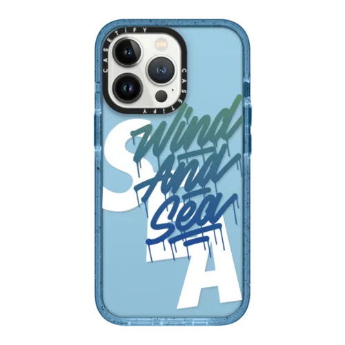 WIND AND SEA logo case | iPhone 13 Pro / Impact Case / Baby Blue | Image 1