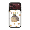 Pigeon and Daisies | iPhone 18 Pro Max / Impact Case MagSafe Compatible - Glossy / Glossy Black | Image 1