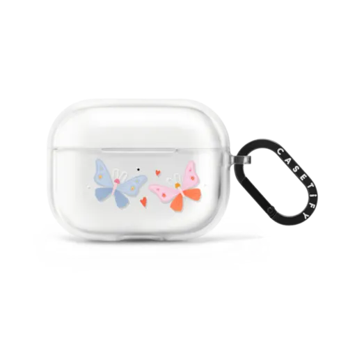Butterflies by Macarena Chomik | AirPods Pro 2 / Earbuds Impact Case / Frost | Image 1