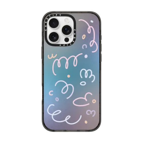 Summer Gradient | iPhone 16 Pro Max / Impact Case MagSafe Compatible / Black | Image 1