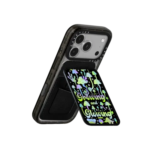 Growing & Glowing | Snappy Cardholder Stand / Snappy Cardholder Stand MagSafe Compatible / Black | Image 3