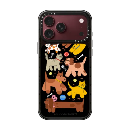 Cats and Dogs | iPhone 18 Pro Max / Impact Case MagSafe Compatible - Glossy / Glossy Black | Image 1