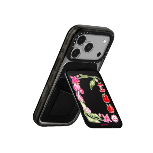 SWEET APPLES | Snappy Cardholder Stand / Snappy Cardholder Stand MagSafe Compatible / Black | Image 3
