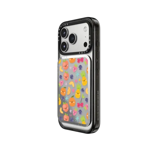 Cute Fruit Salad | Snappy Cardholder Stand / Snappy Mirror Cardholder Stand MagSafe Compatible / Silver | Image 2