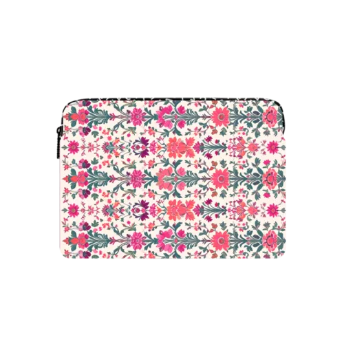Persian Floral - Rose | Small (13") / Impact Laptop Sleeve / Multicolor | Image 1