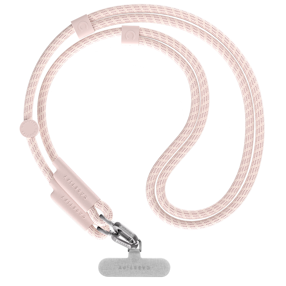 Rope Cross-body Strap  - Blush Pink (Double End)