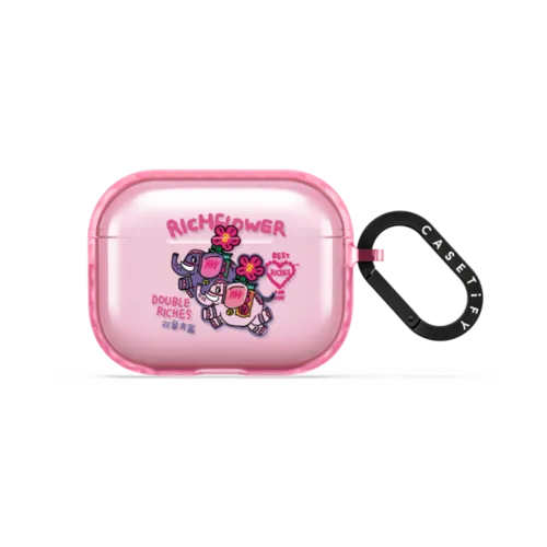 Double Riches | AirPods Pro 3 / Earbuds Impact Case / Pink Fizz | Image 1