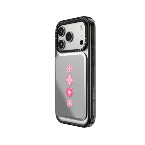 Lucky Jade Pattern | Snappy Cardholder Stand / Snappy Mirror Cardholder Stand MagSafe Compatible / Silver | Image 2