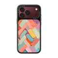 Peachy Internodes | iPhone 18 Pro Max / Impact Case MagSafe Compatible - Glossy / Glossy Black | Image 1