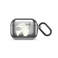 White bird by Arual | AirPods Pro 3 / Earbuds Mirror Case / Silver | Image 1