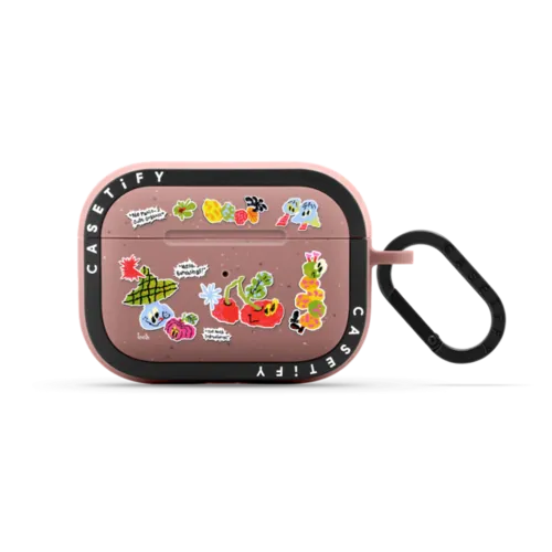 No Panic_Just Organic | AirPods Pro 2 / Earbuds Bounce Case / Matte Dusty Rose | Image 1