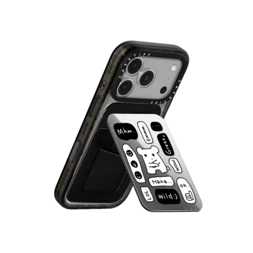 Do Not Disturb | Snappy Cardholder Stand / Snappy Mirror Cardholder Stand MagSafe Compatible / Silver | Image 3