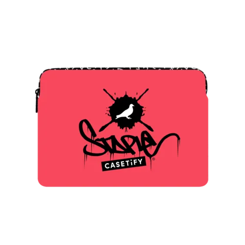 STAPLE Pigeon Logo Red Laptop Sleeve | Large (16") / Impact Laptop Sleeve / Multicolor | Image 1