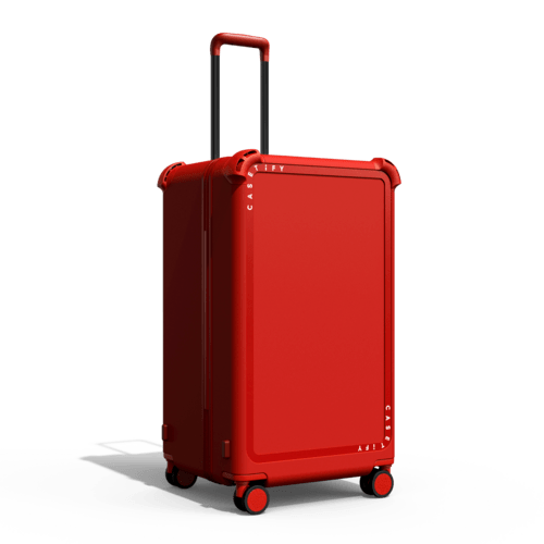The Good Airplane Food | 29" Check-In Trunk Suitcase / Bounce Suitcase / Cherry Red | Image 4
