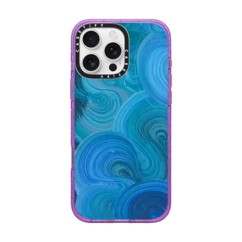 High Seas | iPhone 16 Pro Max / Impact Case MagSafe Compatible / Glitter Purple | Image 1