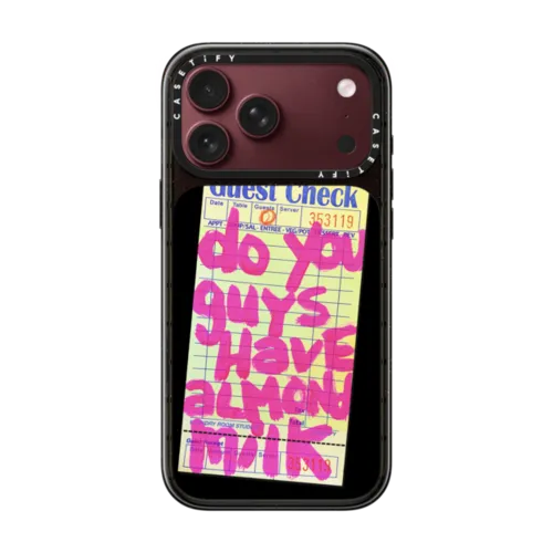 The Almond Milk Case | iPhone 18 Pro Max / Impact Case MagSafe Compatible - Glossy / Glossy Black | Image 1