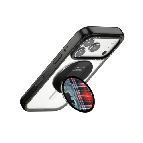 Plaid Disorder Snappy Grip Stand | Snappy Grip Stand / Snappy Grip Stand MagSafe Compatible / Black | Image 3