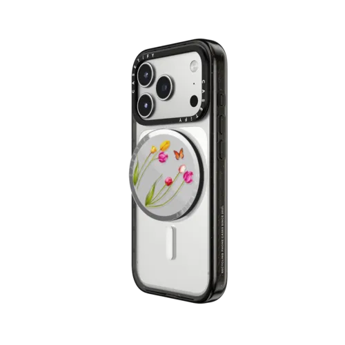 Mystic Tulips | Snappy Grip Stand / Snappy Mirror Grip Stand MagSafe Compatible / Silver | Image 2
