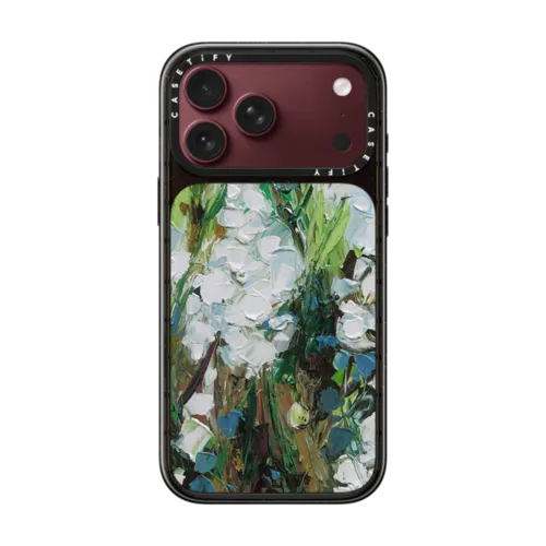 Wild Squill Flowers | iPhone 18 Pro Max / Impact Case MagSafe Compatible - Glossy / Glossy Black | Image 1