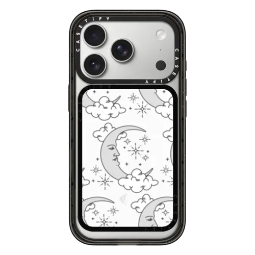 Dreaming Moon | Snappy Cardholder Stand / Snappy Cardholder Stand MagSafe Compatible / Black | Image 1