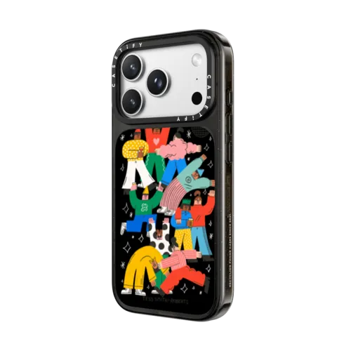 Party People | iPhone 18 Pro Max / Impact Case MagSafe Compatible - Glossy / Glossy Black | Image 2