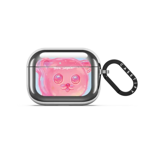 Jelly Beary | AirPods Pro 3 / Earbuds Mirror Case / Silver | Image 1